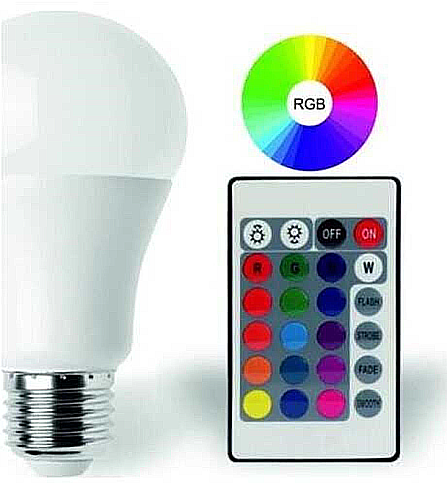 PANTHER RGB UZAKTAN KUMANDALI RENKLİ LED AMPUL 9W - 1