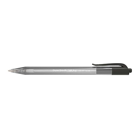 Papermate 100 Rt İnkjoy Üstten Basmalı Tükenmez Kalem Siyah (S0957030) - 1