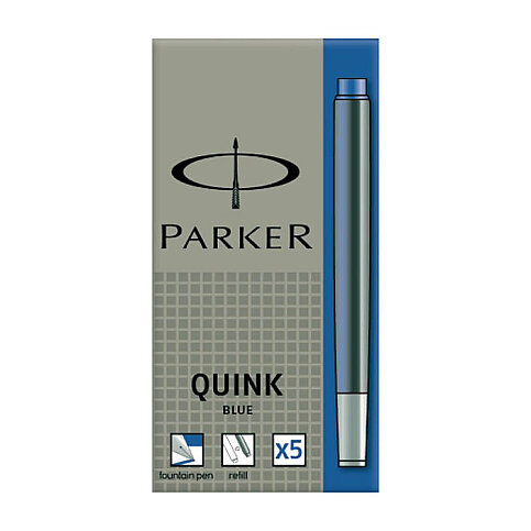 PARKER QUİNK DOLMA KALEM KARTUŞU MAVİ 5Lİ (1950384) - 1