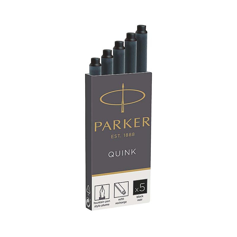 PARKER QUİNK DOLMA KALEM KARTUŞU SİYAH 5Lİ (1950382)