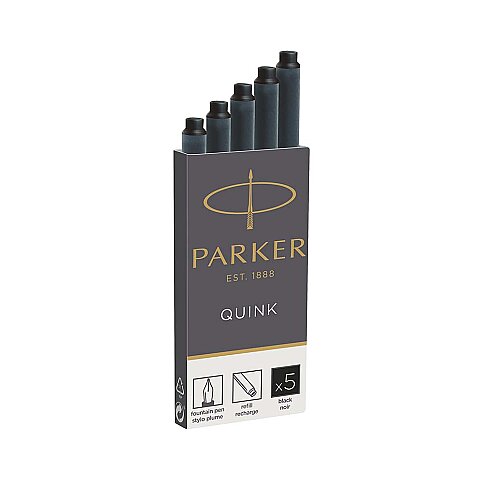 Parker Quink Dolma Kalem Kartuşu Siyah 5li (1950382) - 1