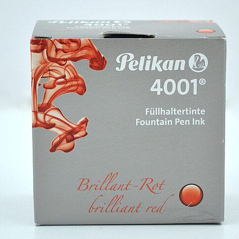 PELİKAN 4001 DOLMA KALEM MÜREKKEBİ KIRMIZI 30ml (PL301036YMKI) - 1