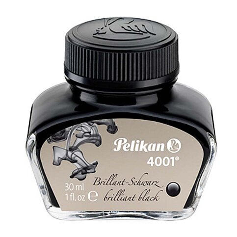 PELİKAN 4001 DOLMA KALEM MÜREKKEBİ SİYAH 30ml (PL301051YMSI) - 1