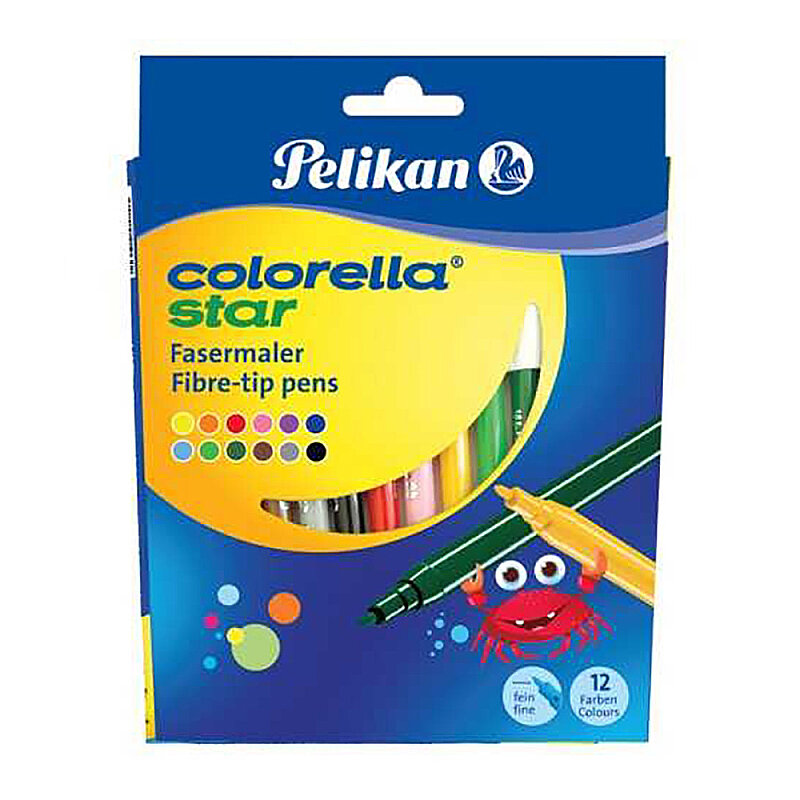 PELİKAN COLORELLA KEÇELİ KALEM 12 RENK (P-822305)