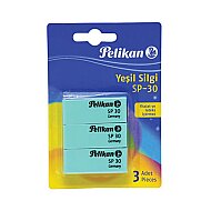 PELİKAN SP-30 YEŞİL SİLGİ 3LÜ BLİSTER (PL620930SLYEMT03) - PELİKAN