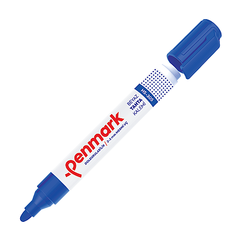 PENMARK HS-305-02 BEYAZ TAHTA KALEMİ MAVİ - 1