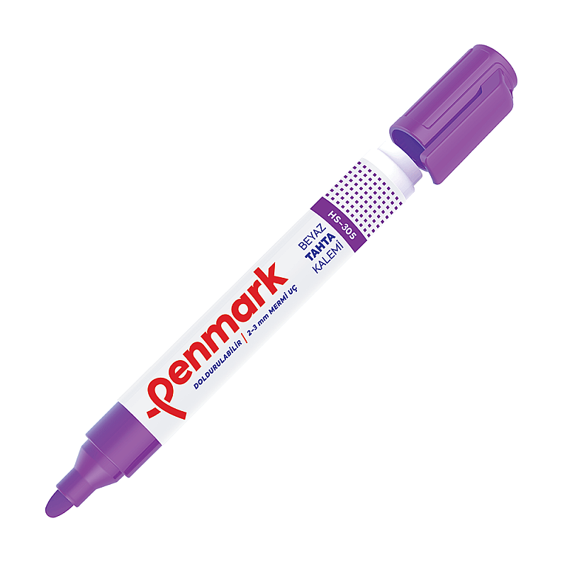 PENMARK HS-305-06 BEYAZ TAHTA KALEMİ MOR