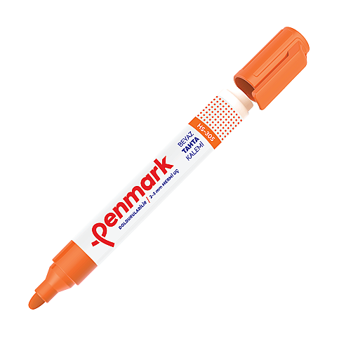 PENMARK HS-305-07 BEYAZ TAHTA KALEMİ TURUNCU - 1