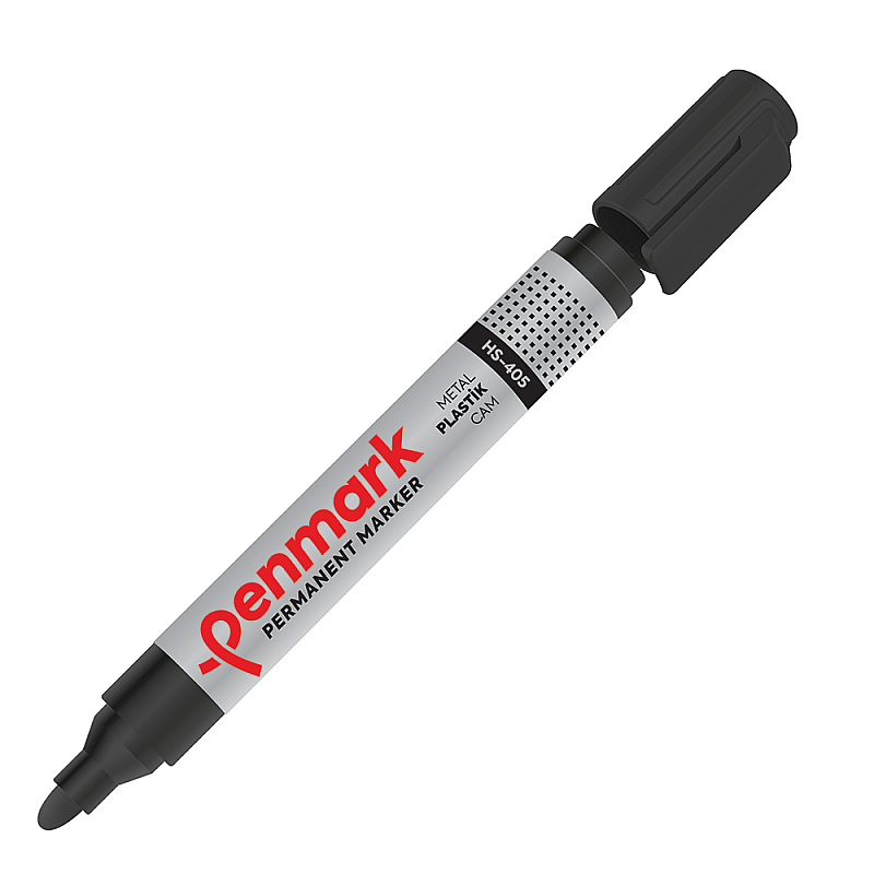 PENMARK HS-405-01 PERMANENT MARKÖR YUVARLAK UÇ SİYAH