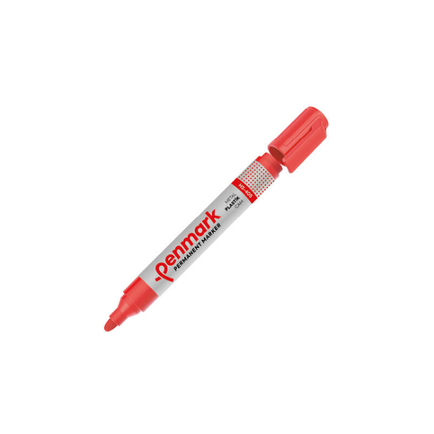 Penmark Hs-405-03 Permanent Markör Yuvarlak Uç Kırmızı - 1