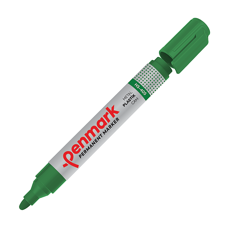 PENMARK HS-405-04 PERMANENT MARKÖR YUVARLAK UÇ YEŞİL
