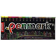 PENMARK HS-505-16S FOSFORLU KALEM SETİ 16 RENK SÜPER KUTU BLİSTER - 2