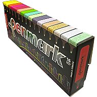 PENMARK HS-505-16S FOSFORLU KALEM SETİ 16 RENK SÜPER KUTU BLİSTER - 3