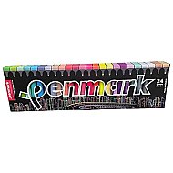 PENMARK HS-505-24S FOSFORLU KALEM SETİ 24 RENK SÜPER KUTU BLİSTER - 2