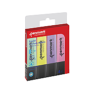 PENMARK HS-505-4P FOSFORLU KALEM SETİ PASTEL 4 RENK BLİSTER - PENMARK