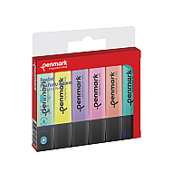 PENMARK HS-505-6P FOSFORLU KALEM SETİ PASTEL 6 RENK BLİSTER - PENMARK