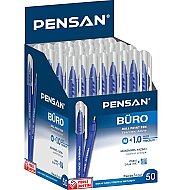 PENSAN 2270 BÜRO TÜKENMEZ KALEM 1.0 MAVİ 50Lİ (PE02270TKMAVİ) - PENSAN