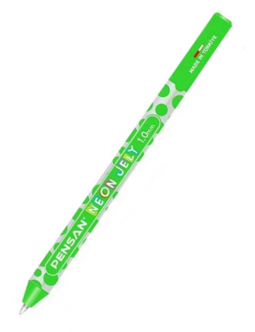 Pensan 2801 Jely Simli Jel Kalem Neon Yeşil - 1