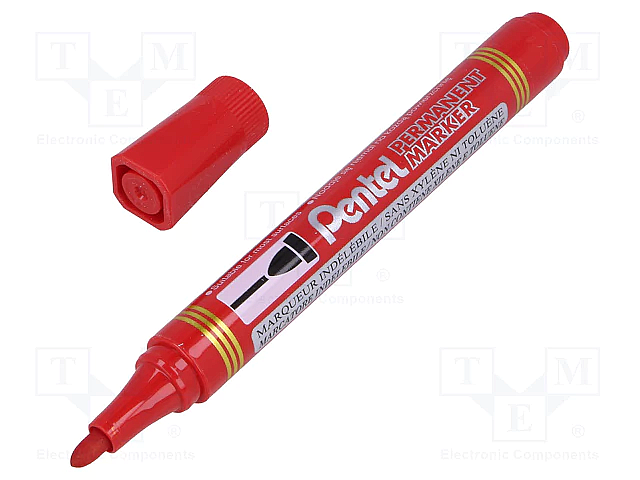 PENTEL N850 PERMANENT MARKÖR KOLİ KALEMİ YUVARLAK UÇ KIRMIZI