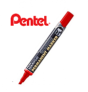 Pentel Nfl60-B Permanent Markör Koli Kalemi Kesik Uç Kırmızı - PENTEL (1)