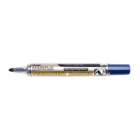 PENTEL NLF50-C PERMANENT MARKÖR KOLİ KALEMİ YUVARLAK UÇ MAVİ - 1