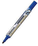 Pentel Nlf50-C Permanent Markör Koli Kalemi Yuvarlak Uç Mavi - 3