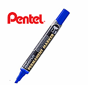 Pentel Nlf60-C Permanent Markör Koli Kalemi Kesik Uç Mavi - 3