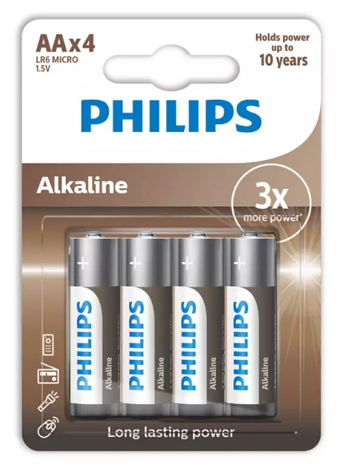 PHİLİPS LR6A4B-10 ALKALİN AA KALEM PİL 4LÜ