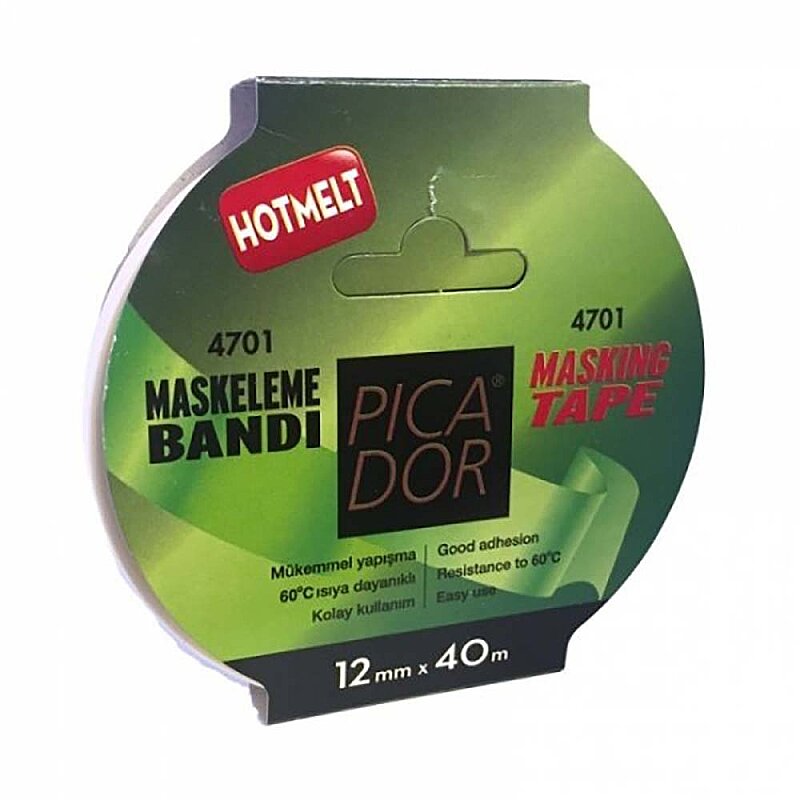 PİCADOR HOTMELT MASKELEME BANDI 12mmx40m (KR 001)