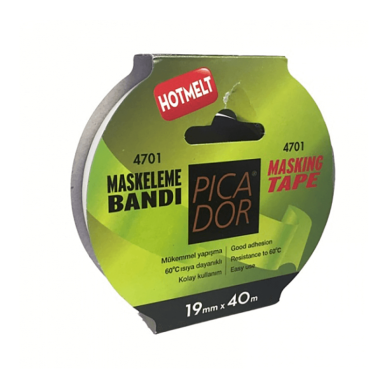 PİCADOR HOTMELT MASKELEME BANDI 19mmx40m (KR 003)