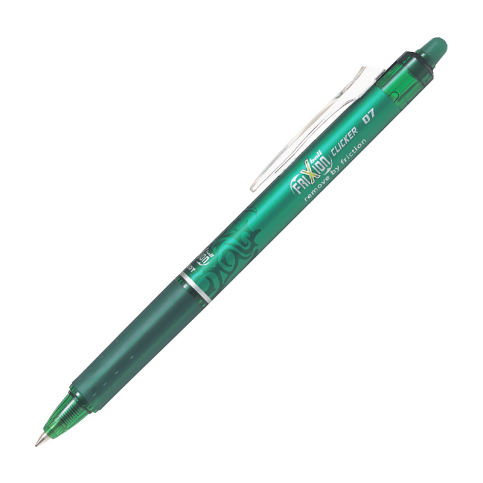 Pilot Frixion Clicker İğne Uçlu Roller Kalem 0.7 Yeşil (51006719)(Blrt-Fr7-G) - 1