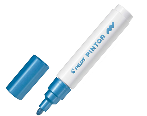 Pilot Pintor Dekorasyon Kalemi M Metalik Mavi (51002087)(Sw-Pt-M-Ml) - 1