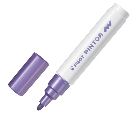 Pilot Pintor Dekorasyon Kalemi M Metalik Mor (51002094)(Sw-Pt-M-Mv) - 1