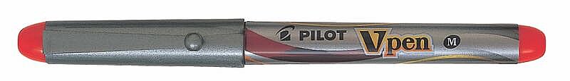 PİLOT V-PEN SİLVER DOLMA KALEM KIRMIZI (51002050)(SVP-4M-R)