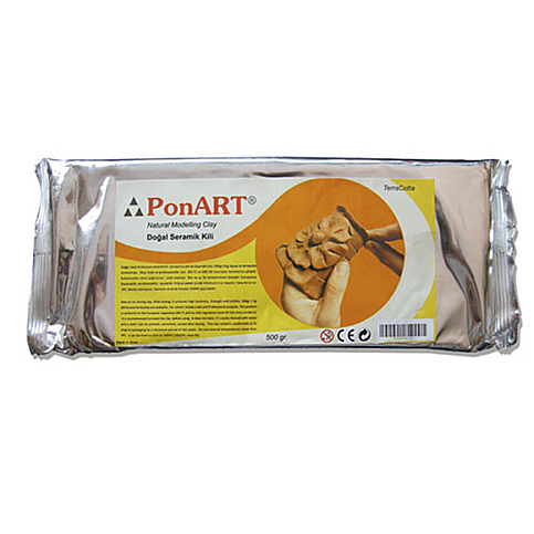 PONART SERAMİK HAMURU KAHVE 1000gr (PSK-1012) - 1