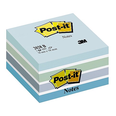 POST-İT 2028-B YAPIŞKANLI KÜPNOT KAĞIDI 76x76 450 YAPRAK MAVİ - 1