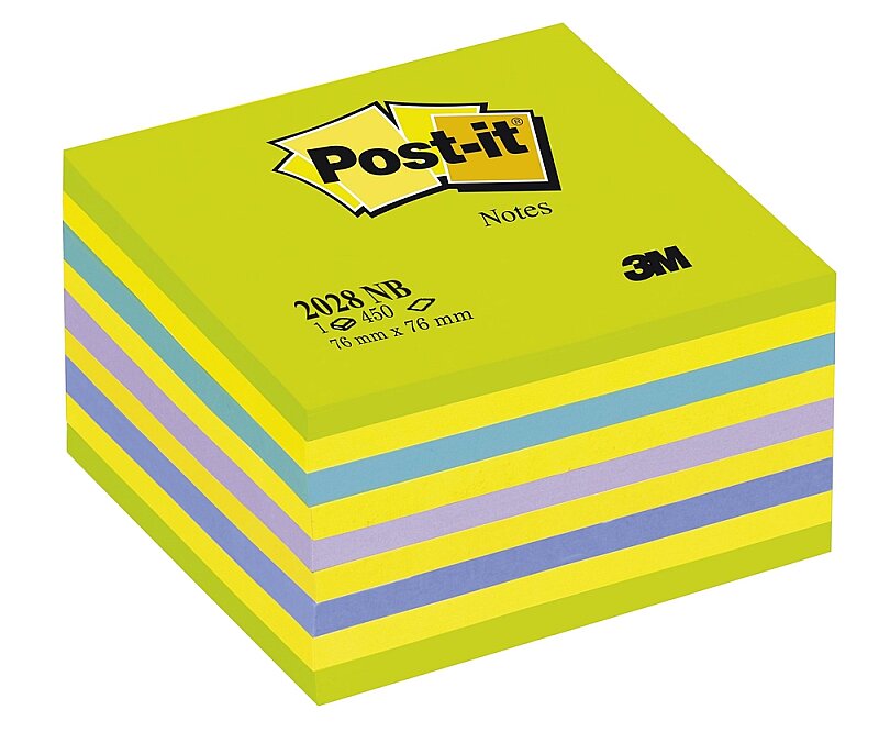 POST-İT 2028-NB YAPIŞKANLI KÜPNOT KAĞIDI 76x76 450 YAPRAK YEŞİL