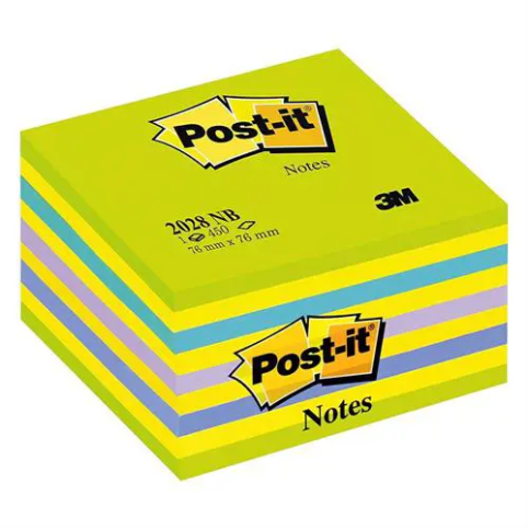 Post-İt 2028-Nb Yapışkanlı Küpnot Kağıdı 76X76 450 Yaprak Yeşil - 1