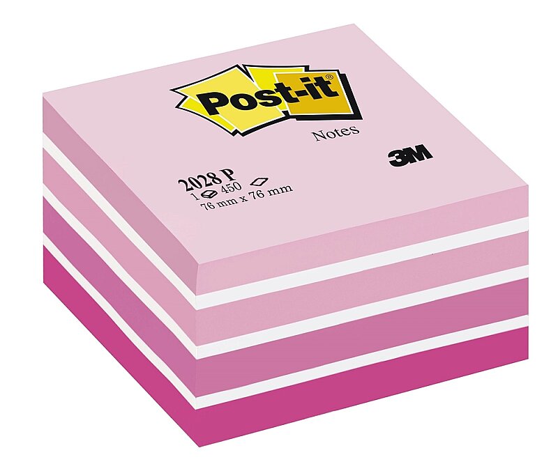 POST-İT 2028-P YAPIŞKANLI KÜPNOT KAĞIDI 76x76 450 YAPRAK PEMBE
