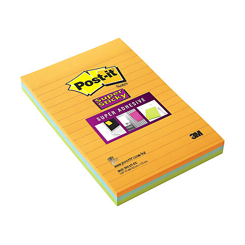 Post-İt 4645-3Ss Süper Yapışkanlı Not Kağıdı 102x152 Neon - 2