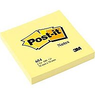 POST-İT 654 YAPIŞKANLI NOT KAĞIDI 76x76 SARI - POST-İT