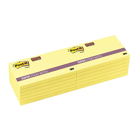 Post-İt 655-S Süper Yapışkanlı Not Kağıdı 76x127 Sarı - 2