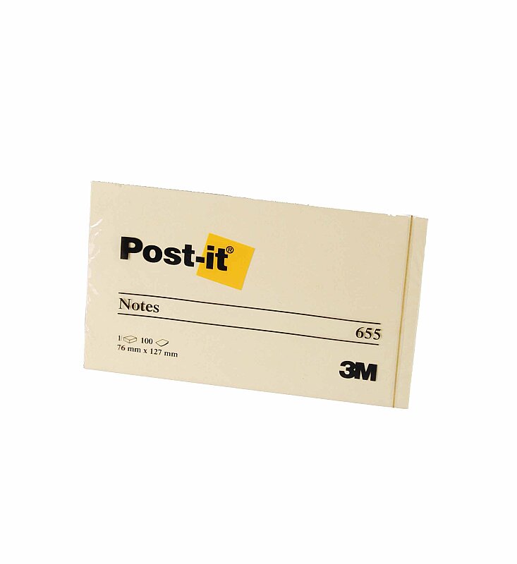 POST-İT 655 YAPIŞKANLI NOT KAĞIDI 76x127 SARI