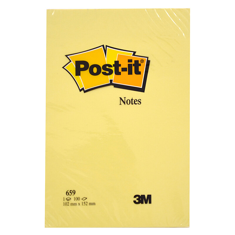 POST-İT 659 YAPIŞKANLI NOT KAĞIDI 102x152 DÜZ 100 YAPRAK