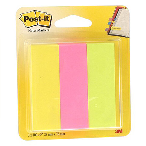 POST-İT 671-3 YAPIŞKANLI NOT KAĞIDI 25mmx76mm 3 RENK - 2