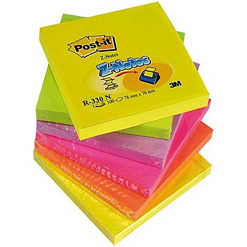 POST-İT R-330 YAPIŞKANLI Z NOT KAĞIDI 76x76 SARI - 1