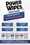 POWER WİPES PW023 FRESH KOKULU ISLAK TEMİZLİK BEZİ 250Lİ - 5