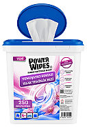 POWER WİPES PW025 YUMUŞATICI KOKULU ISLAK TEMİZLİK BEZİ 250Lİ - POWER WİPES (1)