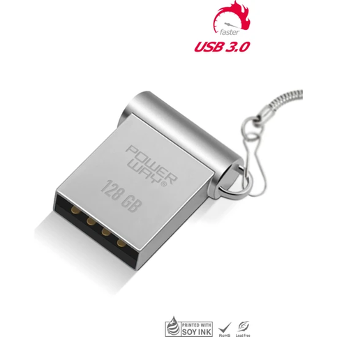 Powerway 128Gbfb Flash Bellek Mini Metal 128Gb 3.0 - 2