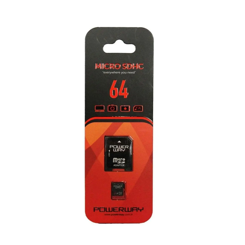 POWERWAY 64GBHF MİCRO SDHC HAFIZA KARTI 64GB